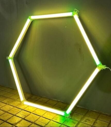 Hexagon LED Light RGB – 39" x 31" (1m x 80cm), 210W, 6,6240 Lumens, Modular Design
